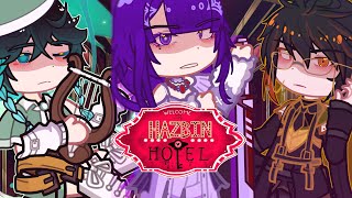Hazbin hotel react to the 3 big archons || Genshin x Hazbin || 3 parts