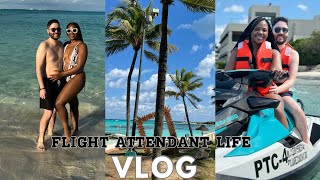 MY HUSBANDS COMES TO WORK WITH ME |SOUTH AFRICAN FLIGHT ATTENDANT IN AMERICA |FLIGHT ATTENDANT LIFE