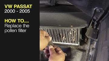 How to Replace the pollen filter on a VW Passat 2000 to 2005