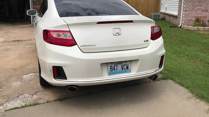 2015 Accord V6 Muffler Delete - Cold Start