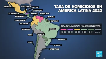 ¿Cuál es el país con la tasa más alta de homicidios?