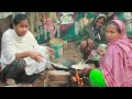 Cooking Meat And Flour Bread | Very Simple and Beautiful Slum Life Bangladesh