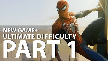 Marvel Spiderman PS4 Walkthrough Part 1 - New Game Plus on Ultimate Difficulty ( No Commentary )