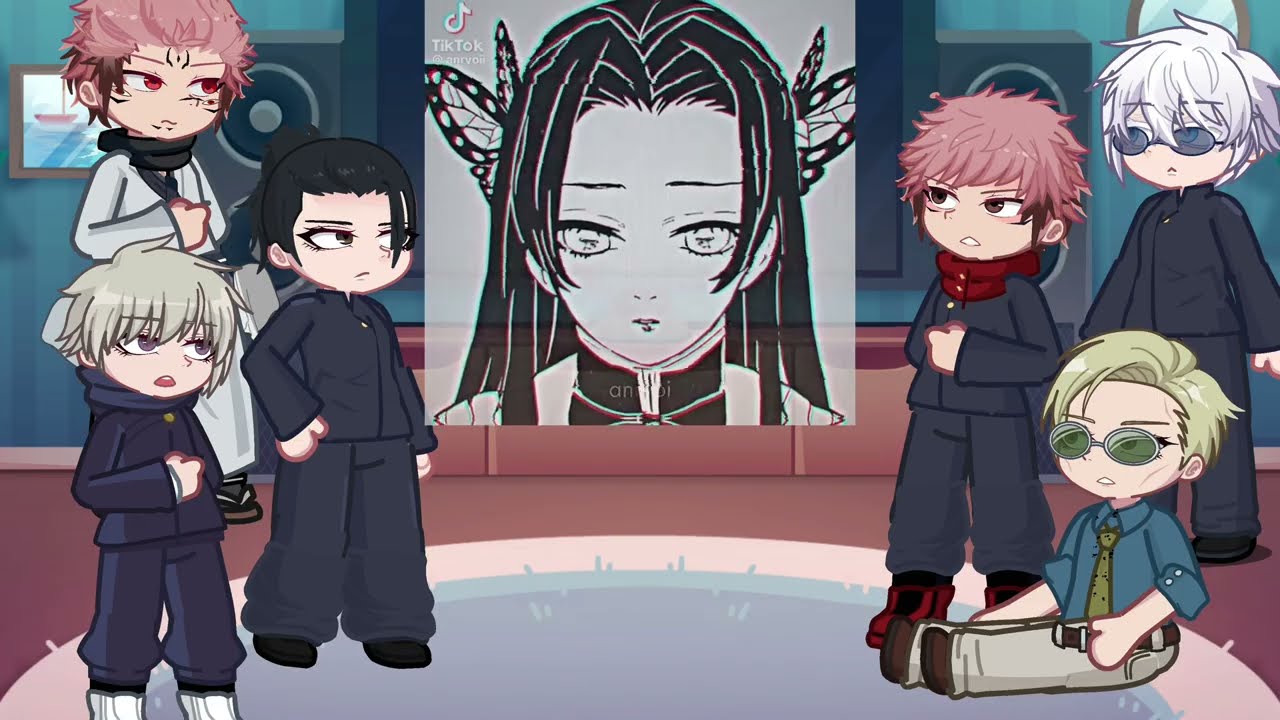 Jujutsukaisen react to Kanao | giyuu | Demon slayer | Gojo | Gacha life 2