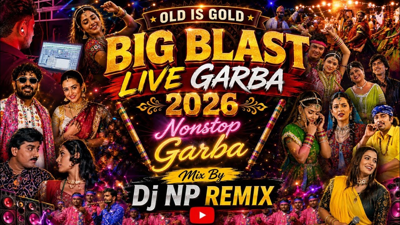 BIG BLAST Live Gujarati Garaba 2026 Non-Stop Dj NP Remix - YouTube