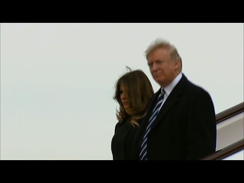 Raw: President Trump Arrives in China