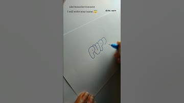 How to write PUPPY in bubble letters #shorts #tutorial #fyp