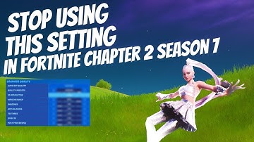 Stop Using This Setting in Fortnite Chapter 2 Season 7!! - Increase FPS | Lower Input Delay
