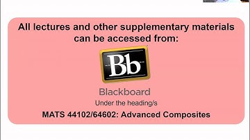 Introduction to the Advanced Composites unit