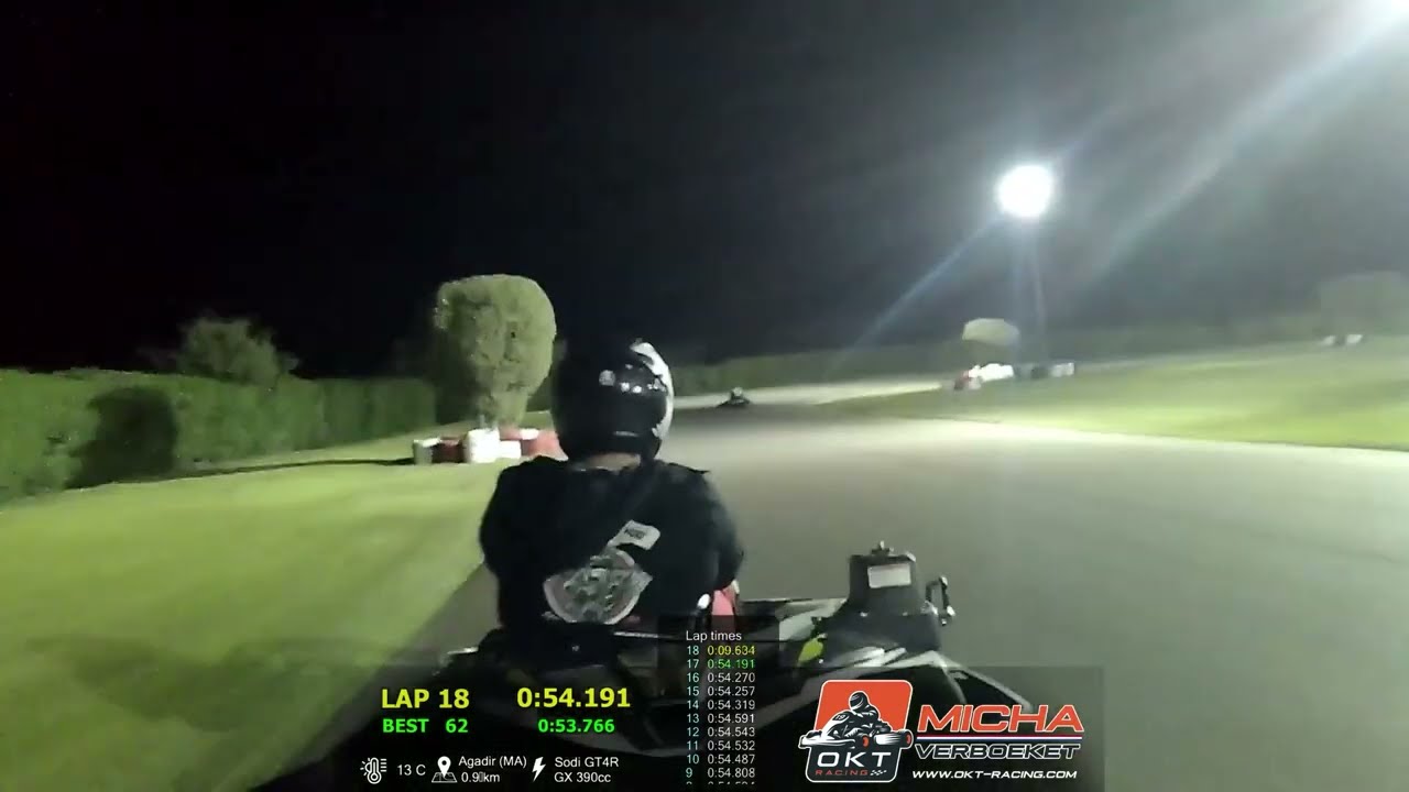 🌙 Evening stint @ 24H Karting Agadir, Morocco (MA) - OKT-Racing - 2023/03/18 Stint#11 21h49