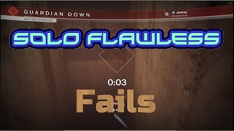 Grasp of Avarice fails - During Solo Flawless runs