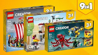 ALL LEGO® Creator 3in1 2022 2HY [9in1](2283 pcs) StepbyStep Building Instructions | TBB