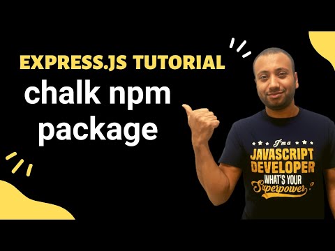 express js bangla tutorial 22 : chalk npm package