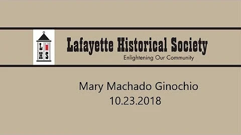 Mary Machado Ginochio -- October 23rd, 2018