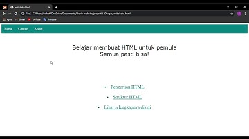 Tugas Mandiri 2 membuat tiga Halaman Website Statis#ILO #ClevioCoderCamp #ACP #DigDev #WomanDigital