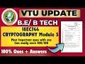 18EC744 Cryptography Module 5: Important Questions and Answers