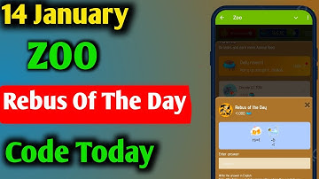 Rebus Of The Day Zoo 14 January | Zoo Rebus Of The Day | Riddle Of The Day Zoo 14 January