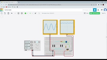 Circuit Design AC to DC voltage using tinkercad
