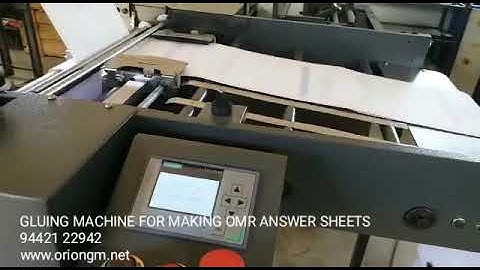 Gluing Machine for Making OMR Answer Sheets