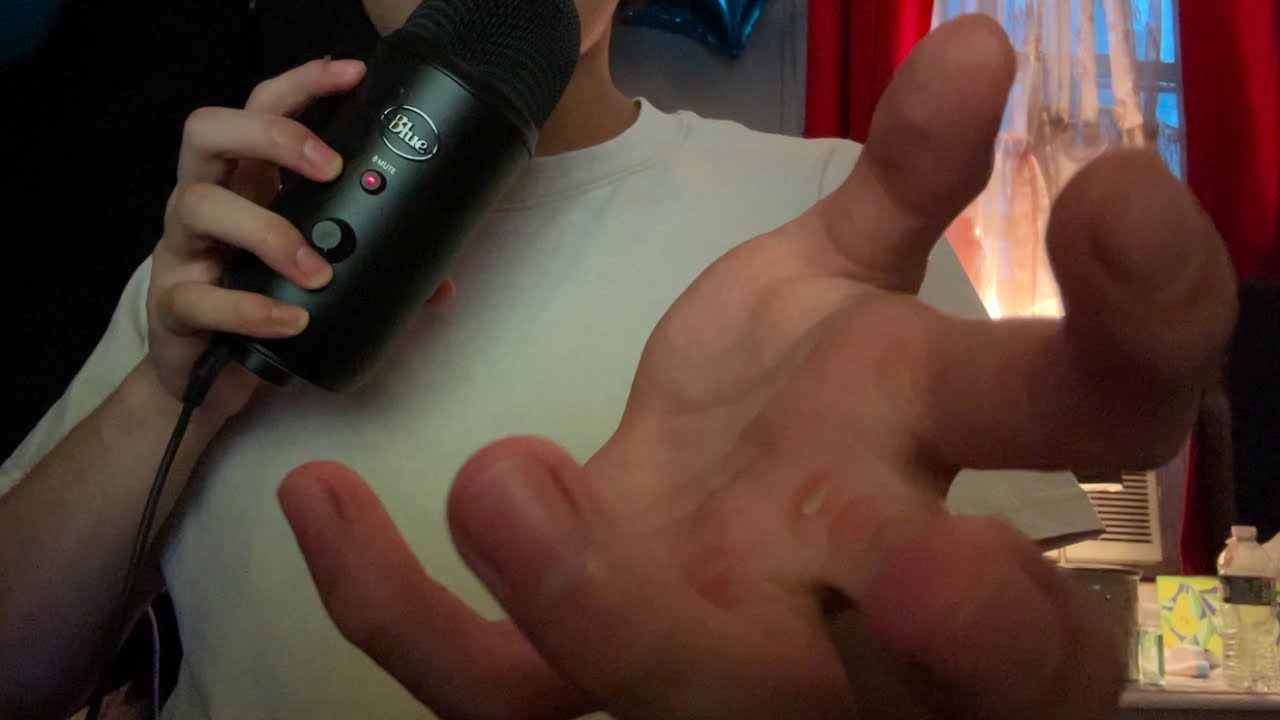 asmr mouth sounds and hand movements galore