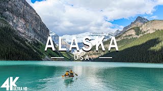 FLYING OVER ALASKA (4K UHD) - Relaxing Music Along With Beautiful Nature Videos - 4K Video HD