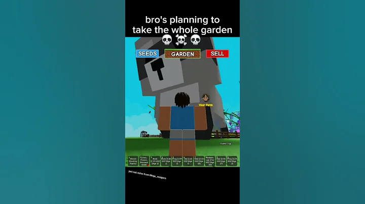Raccoon Grow a garden 💀 #growagarden #fyp #roblox ctto @Modern_dev