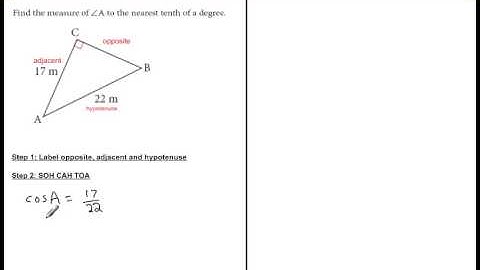 How to find angle of a triangle with 2 sides