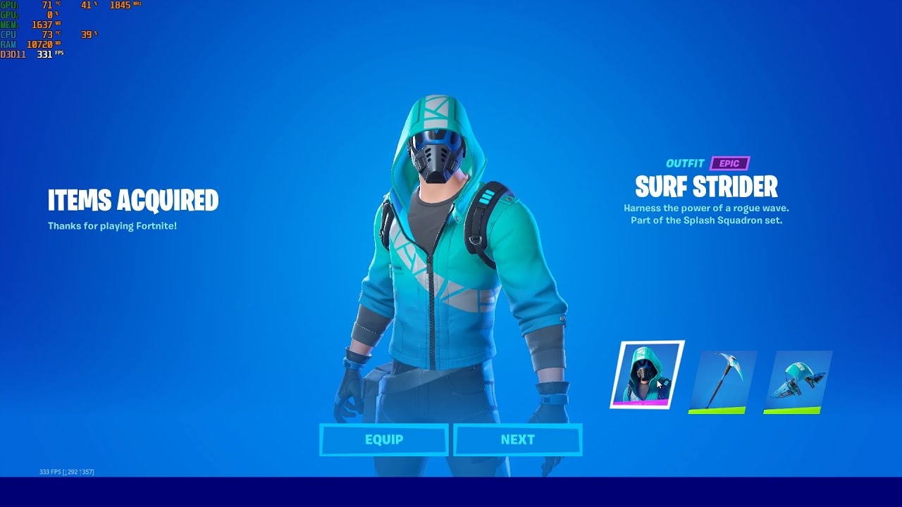 FORTNITE Intel FREE Splash Squadron (Surfs Strider) Skin Redeem Step by Step Instructions.