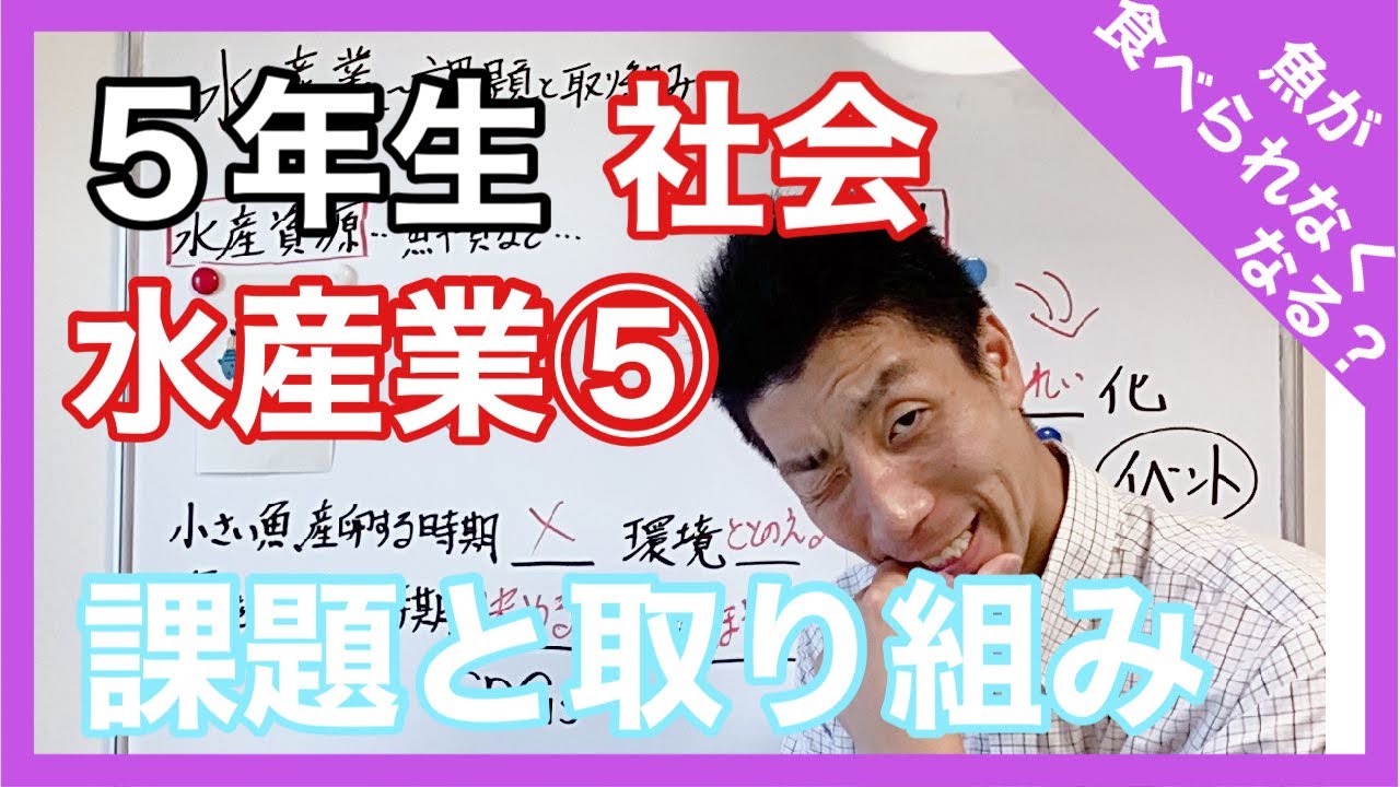 社会 水産業 課題と取り組み ５年生 Youtube