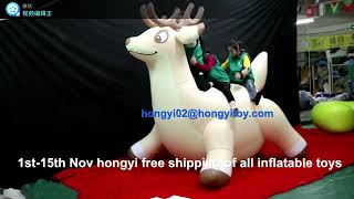 High Quality Inflatable Toy ,Inflatable Deer.awesomesuitable For 3-4 People Riding