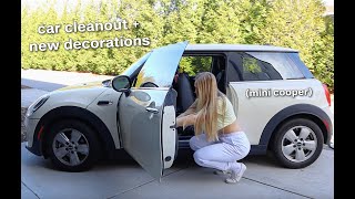 CLEANING and REDECORATING my car 2023 (mini cooper!)