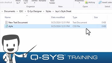 Q-SYS Training  |  Control and UCI FUNDAMENTALS - B2 - Building a CSS File