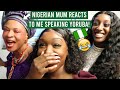 MY NIGERIAN MUM REACTS TO ME SPEAKING YORUBA TO MY BRITISH  DAUGHTER FOR THE FIRST TIME! *hilarious*