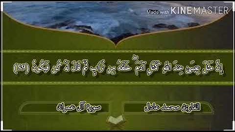 قرائه تفوق الوصف من سورة آل عمران للقارئ| محمد عادل |