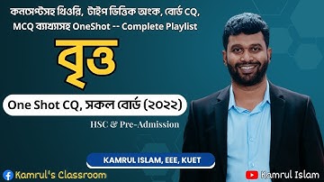 Circle || বৃত্ত || Board CQ 2022 || HSC Higher Math 1st paper Chapter 4 || Kamrul Islam