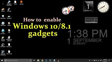 How to enable Windows 7 Widgets/gadgets on windows 10 or 8.1 | Hindi