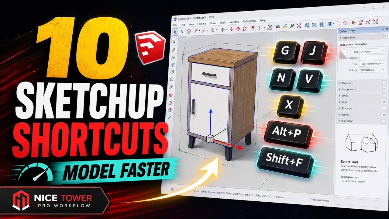 10 Custom SketchUp Shortcuts to Model Faster