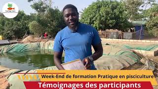 Formation Pratique en pisciculture: Témoignages des participants