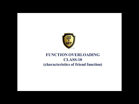 class-10:Characteristics of friend function