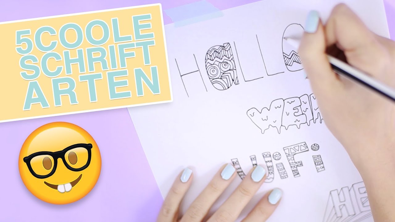 5 Coole Schriftarten Fur Anfanger Planner Bullet Journal Foxy Draws Youtube