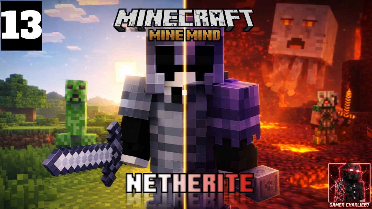 EP13 I MINE MIND | I got full Netherite Armour in minecraft |MINECRAFT MALAYALAM