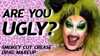 Green Grunge Drag Makeup tutorial | Pi Queen