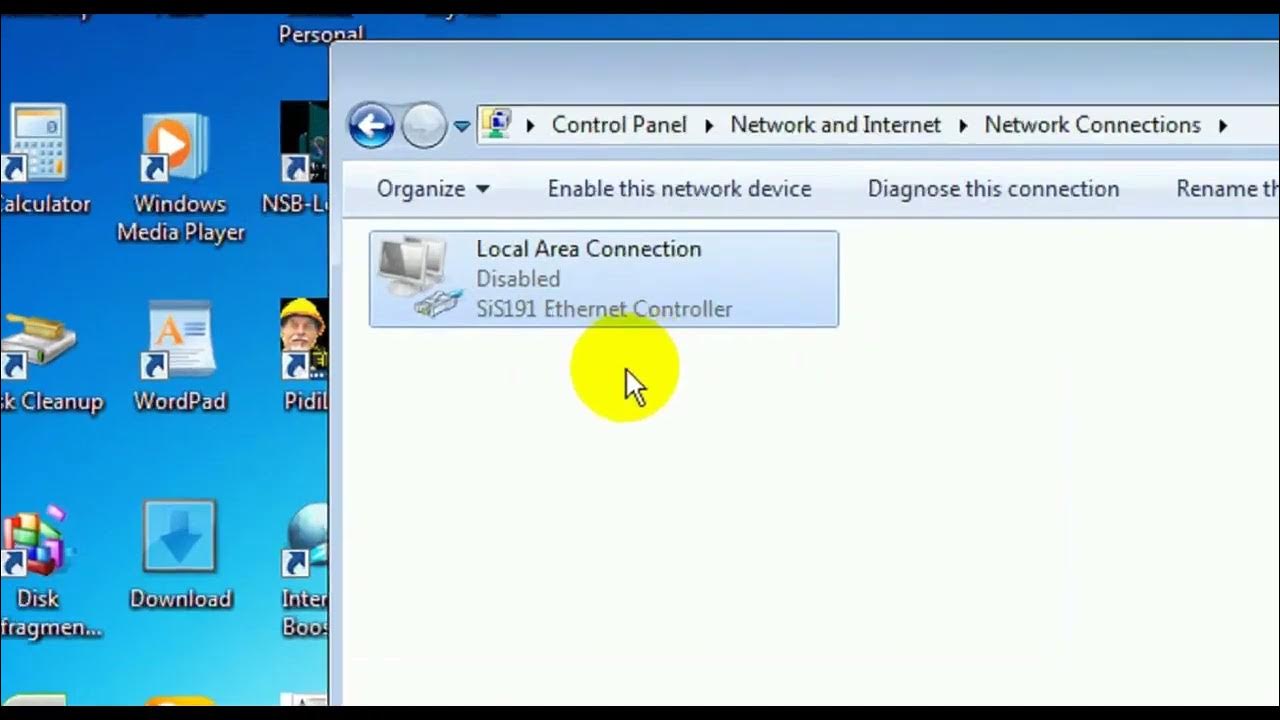 Tamonisha Tricks How to EnableDisable Local Area Network Connection on Windows7 YouTube