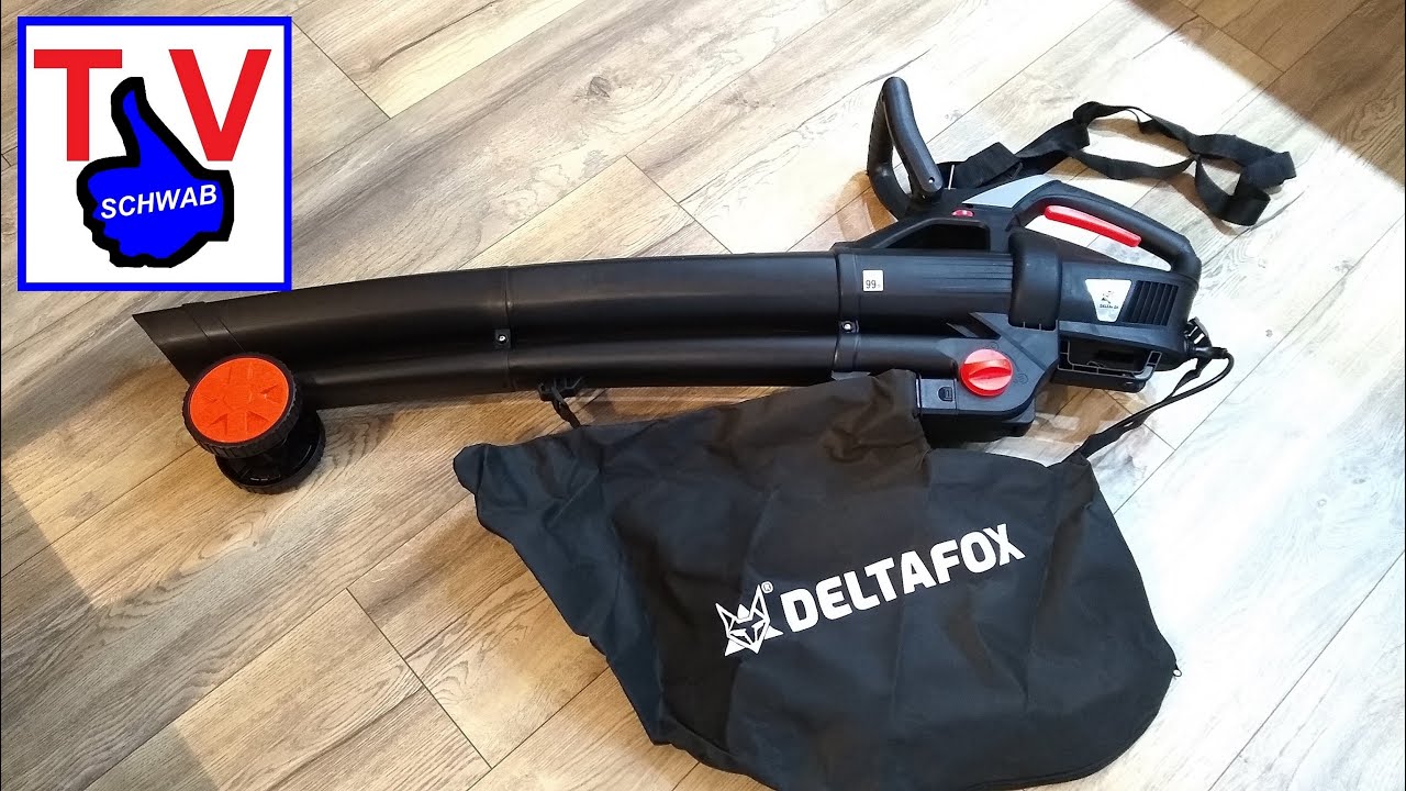 Deltafox Elektro Laubsauger Laubpuster Laubbläser 3000W 40L unboxing