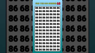 FIND THE ODD NUMBER 68 #ytshorts