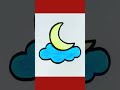 Moon &amp; cloud drawing #shorts #art #drawing #easydrawing