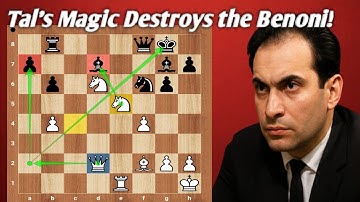 Mikhail Tal’s Tactical Masterclass | Crushing Attack in the Benoni Defense