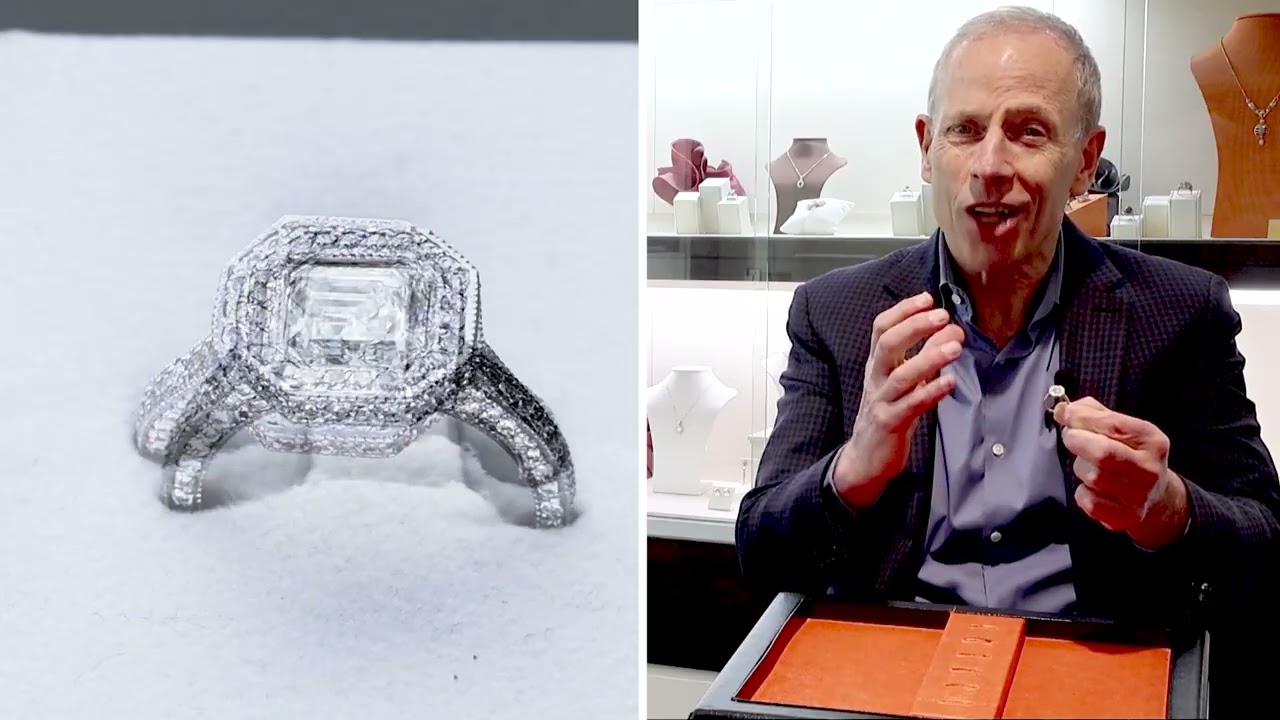 2.09ct Diamond and Platinum Halo Ring - Contemporary Circa 1995