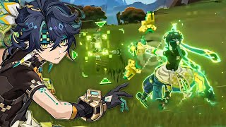 Kinich Gameplay & Kinich Skill Showcase Genshin Impact 5.0 New Character