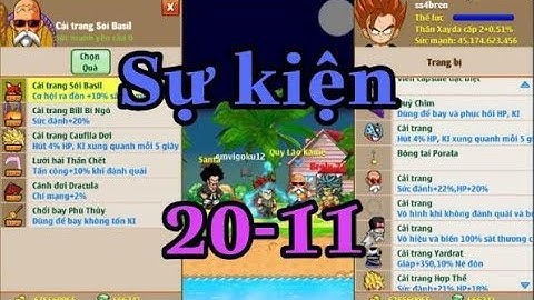 NRO : sự kiện 20-11 nạp 500k nhận ngay cải trang sói basil cực ngầu cho ss4bren